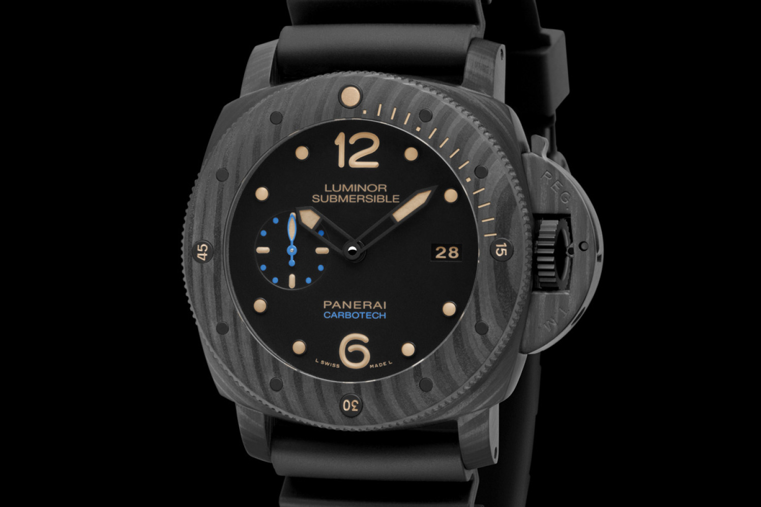 Panerai New Carbontech Watch - Panerai PAM00616