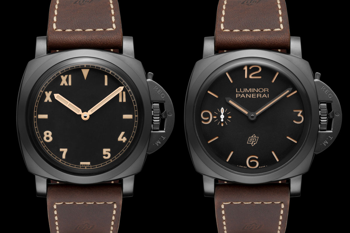 Panerai Luminor 1950 3 Days Titanio DLC Watch PAM00629 & PAM00617