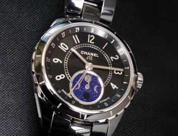 Chanel J12 Moonphase Black 38mm H3406