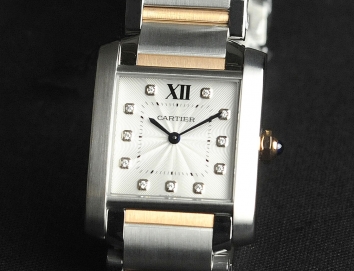 Cartier Tank Francaise Watch Small Model 25mm WE110004