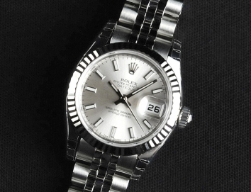 Rolex Lady-Datejust 26mm 179174 Silver Index Dial