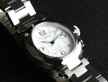 Cartier Pasha C Watch Medium Model 35mm W31074M7