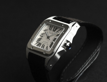 Cartier Santos 100 Watch Large Model 42mm W20073X8