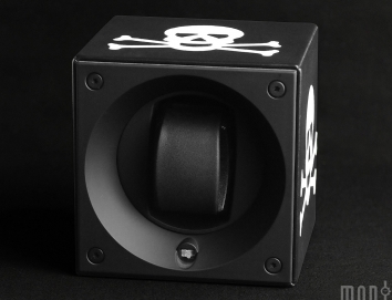 SwissKubik Leather Single Black Skull SK01.FA002