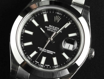 Rolex Datejust II 41mm 116300 Black Index Dial