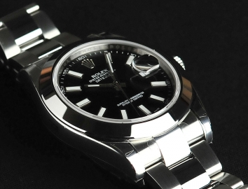 Rolex Datejust II 41mm 116300 Black Index Dial