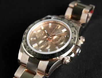 Rolex Cosmograph Daytona 40mm 116505 Rosegold Pink Bagautte Diamond Dial