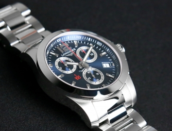 Longines Conquest Chronograph Blue Dial Stainless Steel Mens Watch 41mm L37004966