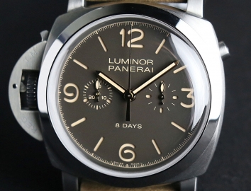 Panerai Luminor 1950 Chrono Mono. Left-Handed 8 Days Titanio 47mm PAM00579 (2014 SE 300pcs Worldwide)
