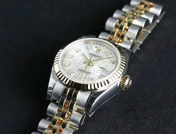 Rolex Datejust Lady 26mm 179173G White Jubilee Dial