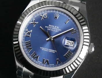 Rolex Datejust II 41mm 116334 Blue Roman
