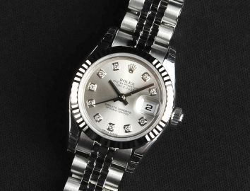 Rolex Lady-Datejust 26mm 179174G Silver Dial