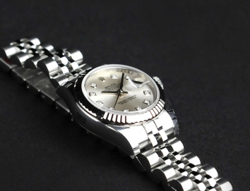 Rolex Lady-Datejust 26mm 179174G Silver Dial