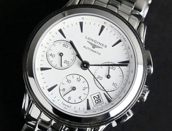 Longines Les Grandes Classiques Chronograph White Dial Steel Men's Watch 39mm L48034126