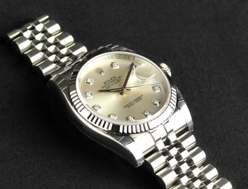 Rolex Datejust 36mm 116234G Silver Roman